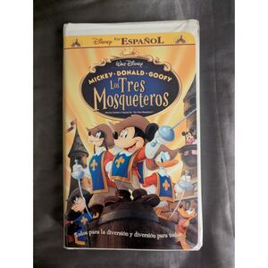Disney Mickey's Los Tres Mosqueteros VHS Español